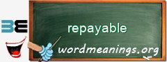 WordMeaning blackboard for repayable